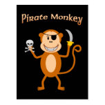 Carte postale de singe de pirate
