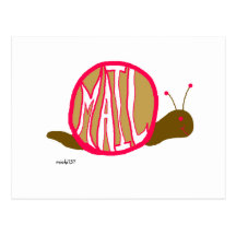 Carte postale de snail mail