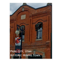 Carte postale de souvenir de Park City Utah