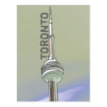 Carte postale de tour de NC de Toronto