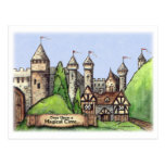 Carte postale de village de la Renaissance