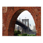 Carte postale de voûte de brique de pont de Brookl