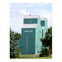 Carte postale d'élévateur à grains de Nanton
