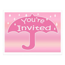 Carte postale d'invitation de douche de bébé