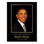 Carte postale d'invitation d'inauguration d'Obama