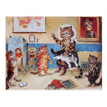 Carte postale drôle de chats : Le chat vilain par 