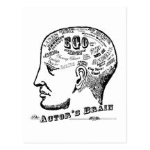 Carte postale du cerveau de l'acteur