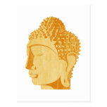 Carte postale en bois de Bouddha