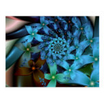 Carte postale en spirale de bouquet