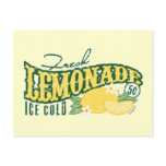 Carte postale fraîche de limonade