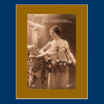 Carte postale française vintage de femmes cartes postales