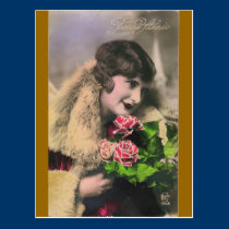 Carte postale française vintage de femmes cartes postales