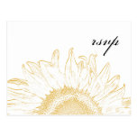 Carte postale graphique de la réponse RSVP de mari