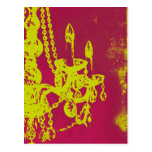 Carte postale/invitation antiques de ~ de lustre