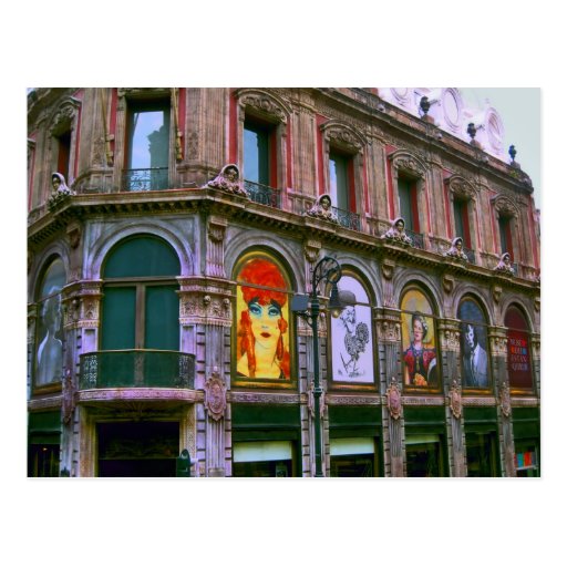Carte postale/invitations de ~ d'art de bâtiment