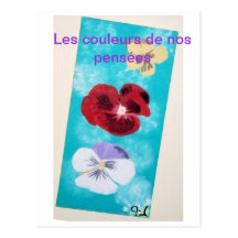 carte postale"les couleurs de nos pensées "BY LP