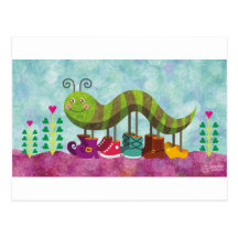 Carte postale malicieuse de Caterpillar