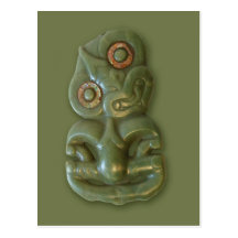Carte postale maorie de Hei-Tiki