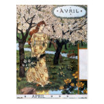 Carte postale : Mois d'Aril - Avril