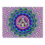 Carte postale multi de signe de paix