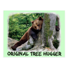 Carte postale originale d'ours de Hugger Brown d'a