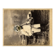 Carte postale photo de famille "le bébé phoque"