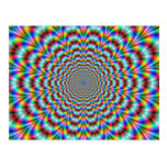 Carte postale psychédélique de cintreuse d'oeil