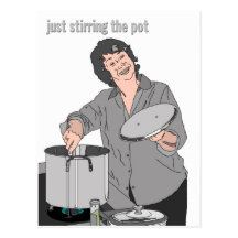 carte postale "remuant pot"