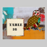 Carte postale rose de carte de Tableau de hibou cartes postales