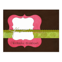 Carte postale {rose} de Hairbow de Chickadee