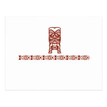 Carte postale tribale de Tiki