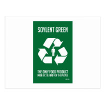 Carte postale verte de Soylent cartes postales