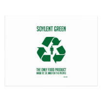 Carte postale verte de Soylent cartes postales