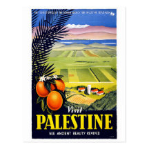 Carte postale vintage d'affiche de voyage "de la P