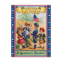 Carte postale vintage du 4 juillet