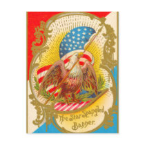 Carte postale vintage du 4 juillet
