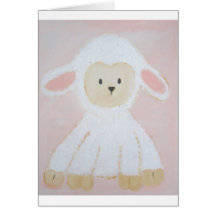 Carte pour notes de bébé ou note de Merci