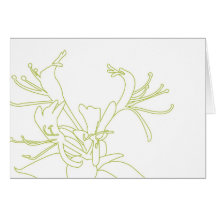 Carte pour notes de CHÈVREFEUILLE