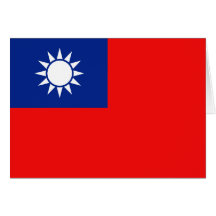 Carte pour notes de drapeau de Taïwan