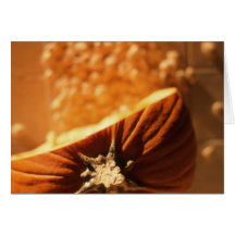 Carte pour notes de graines de citrouille