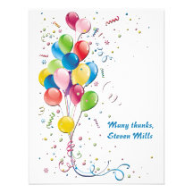 Carte pour notes de Merci personnalisé par bouquet Invitations Personnalisables