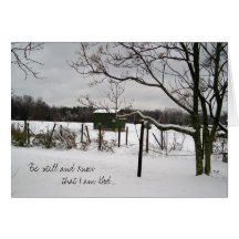 Carte pour notes de paysage d'hiver