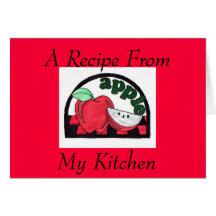 Carte pour notes de recette d'Apple