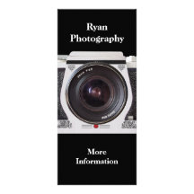 Carte promotionnelle de rétros photographes de l'a double carte personnalisée