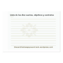 Carte qu'il focalise carte de visite