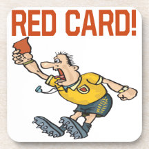 Carte rouge sous-bocks