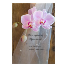 Carte rustique de réponse de mariage campagnard d' invitations personnalisées