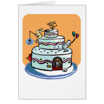 carte sauvage de gâteau