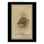 Carte signée d'amiral David Farragut 1860
