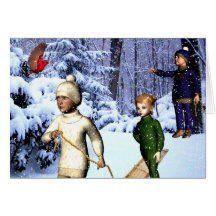 carte sledding de vacances